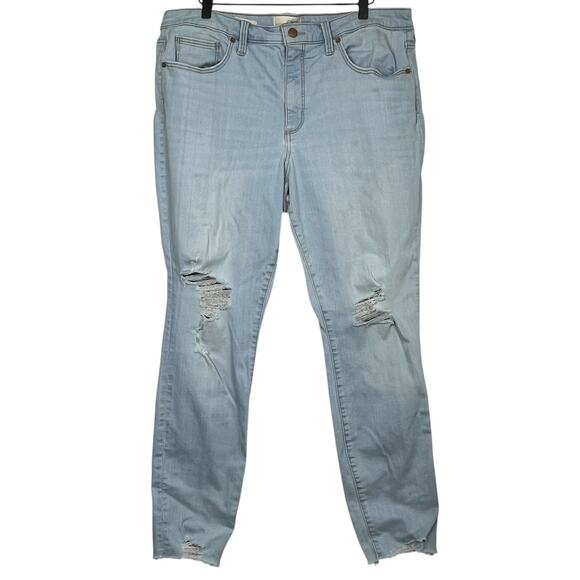 Universal Thread Jeans Distressed Stretch High Rise Womens Size 18 Regular - Picture 1 of 8